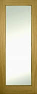 Doras Oak Door: Contract 1 Lite Clear Glass